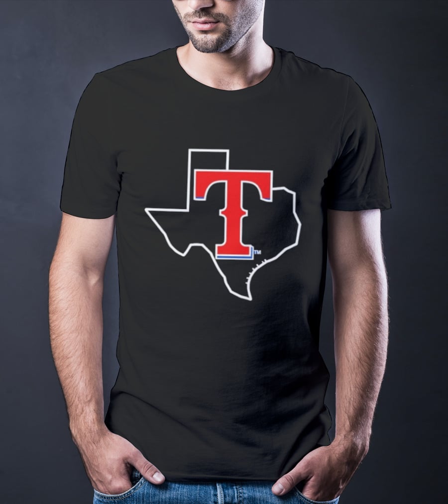 Texas Rangers MLB Iconic State T T-Shirt