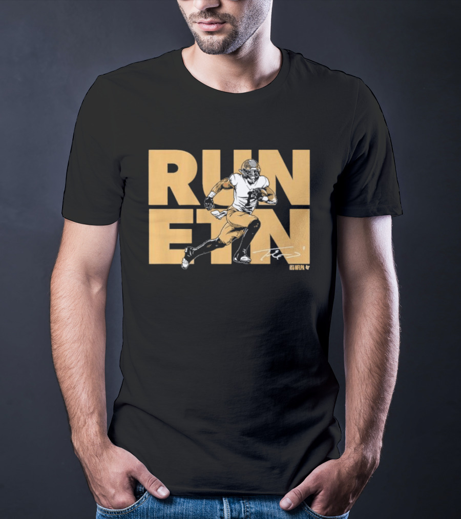 Travis Etienne Run ETN Football NOLA T-Shirt
