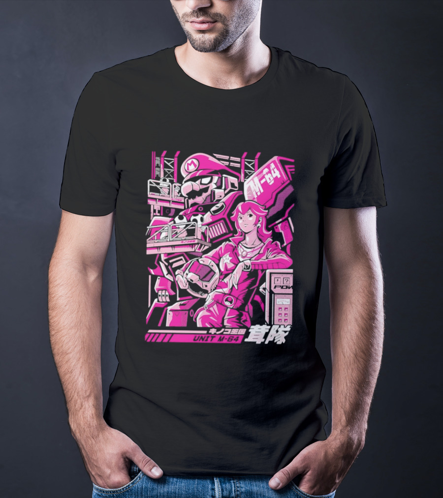 Unit M 64 Mario Mech M 64 Princess Peach T-Shirt
