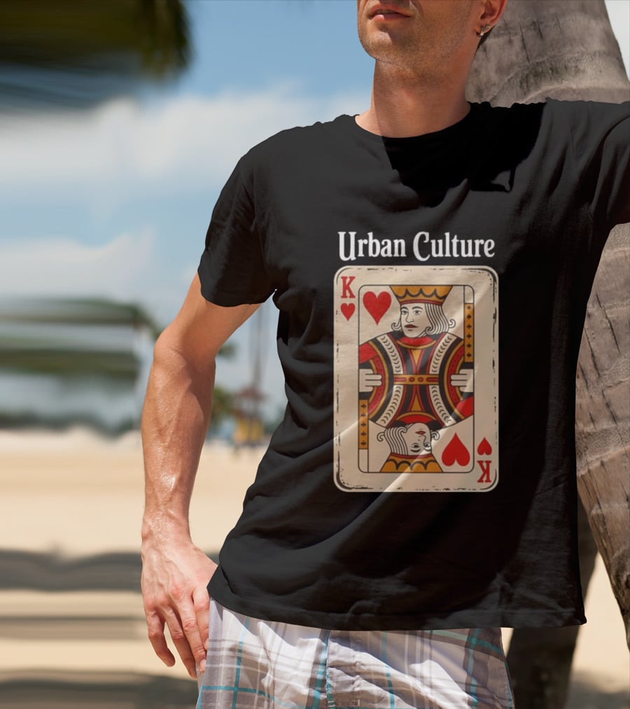Urban Culture King Of Hearts Card T-Shirt