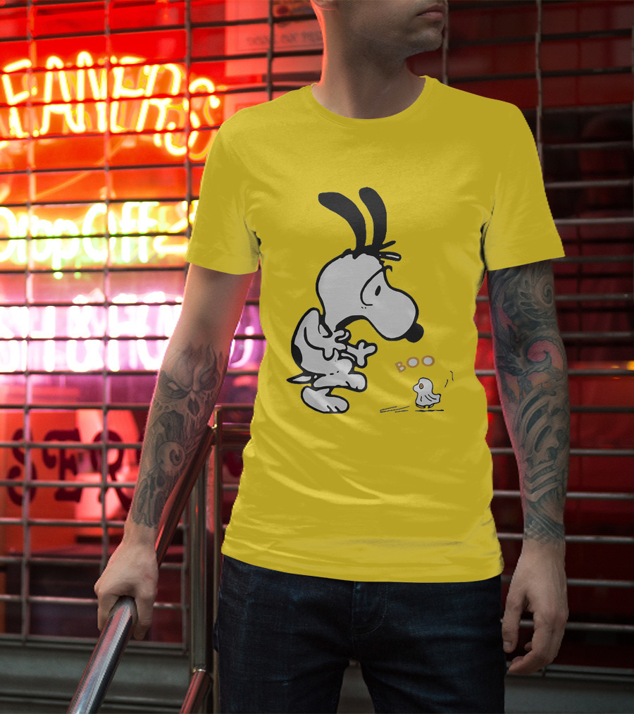 Just A Woman Who Loves Snoopy Boo Halloween T-Shirt