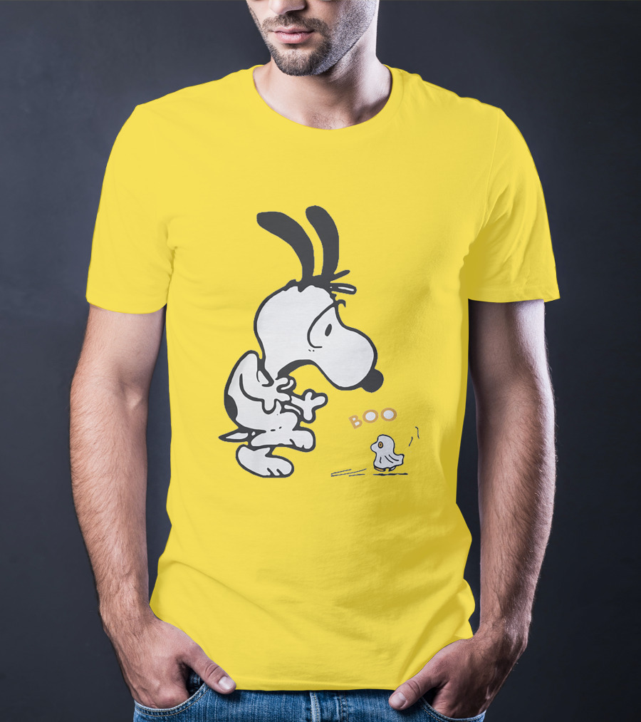 Just A Woman Who Loves Snoopy Boo Halloween T-Shirt