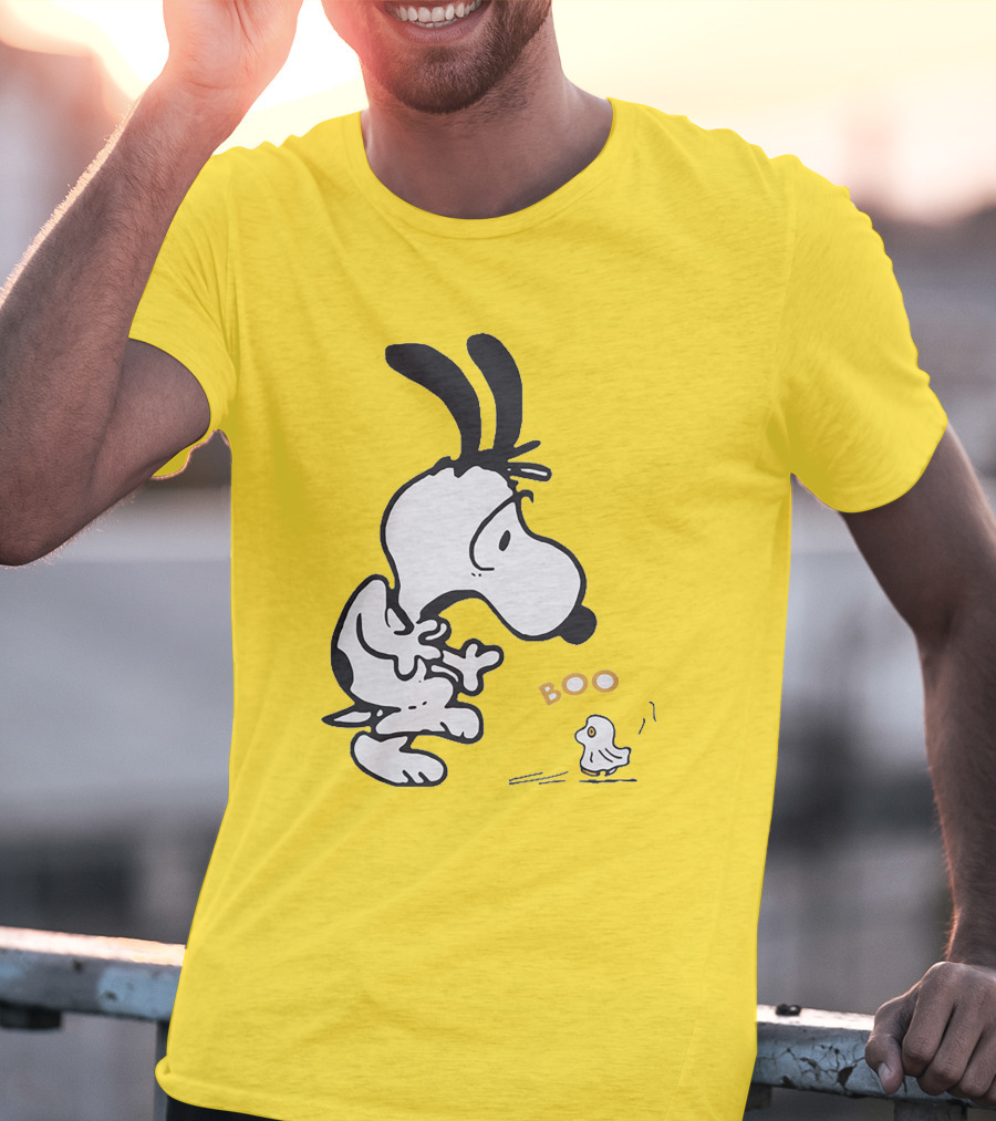 Just A Woman Who Loves Snoopy Boo Halloween T-Shirt