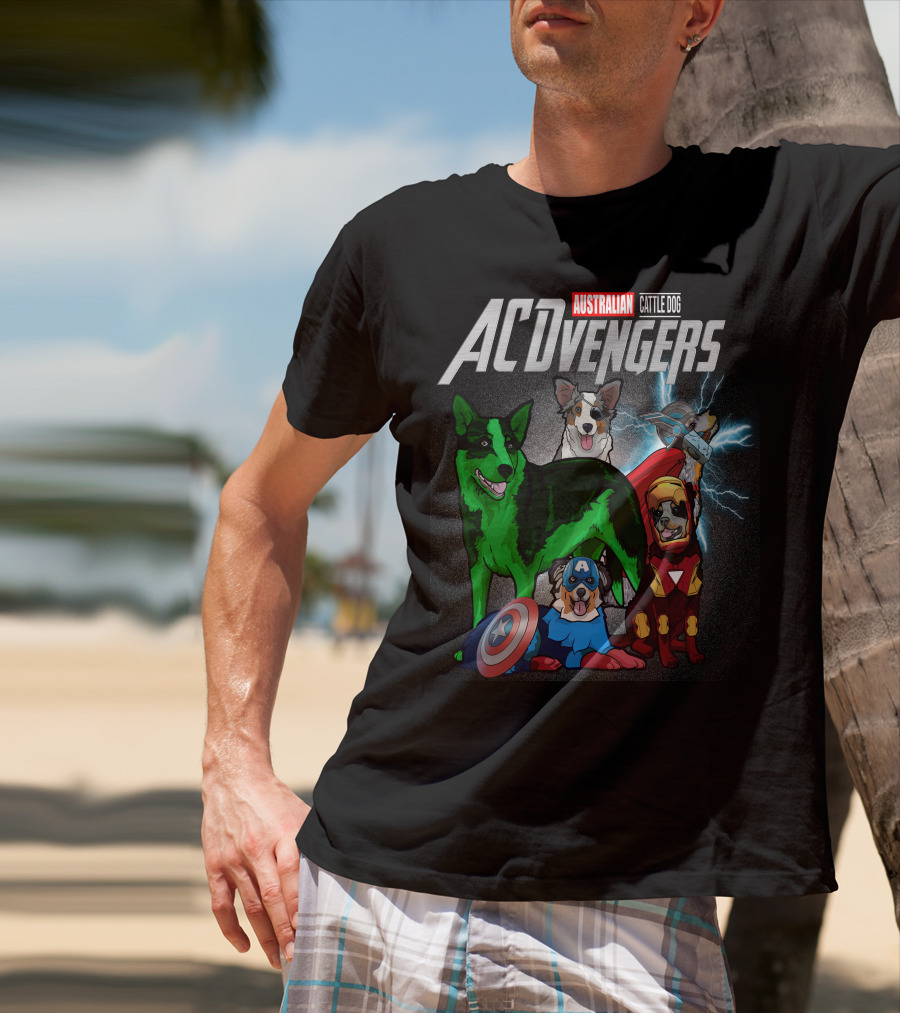 Australian Cattle Dog ACvengers Hero Pups T-Shirt