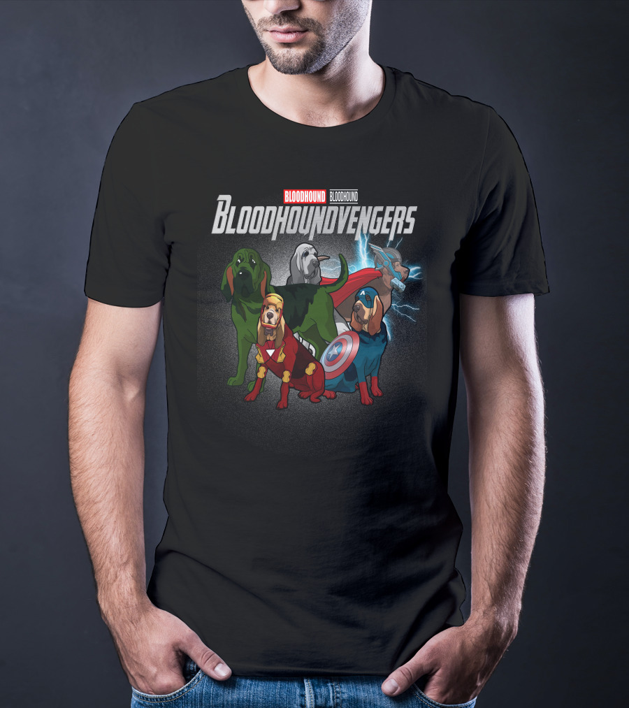 Bloodhound Bloodhoundvengers Superhero Dogs T-Shirt