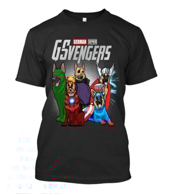 German Shepherd GSvengers Avengers Parody Dogs T-Shirt