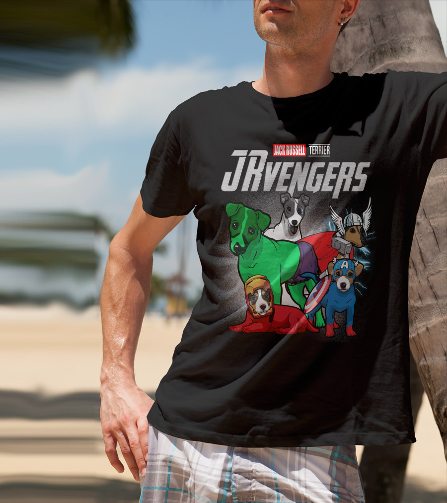 Jack Russell Terrier JRvengers Avengers Dog Costumes T-Shirt
