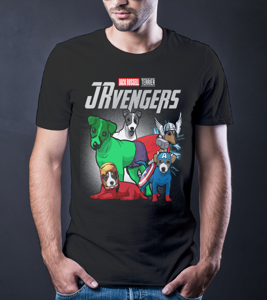 Jack Russell Terrier JRvengers Avengers Dog Costumes T-Shirt