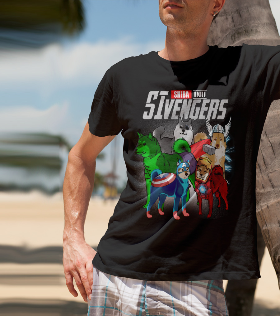 Shiba Inu SIvengers Dog Heroes Avengers T-Shirt
