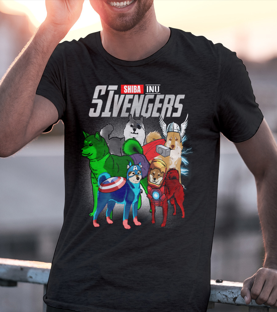 Shiba Inu SIvengers Dog Heroes Avengers T-Shirt