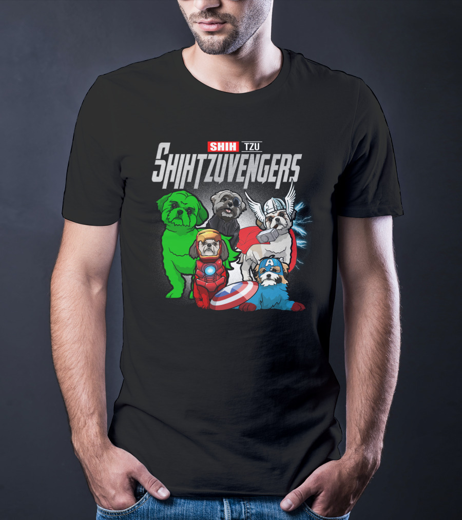 Shih Tzu Shihtzuvengers Marvel Dog T-Shirt