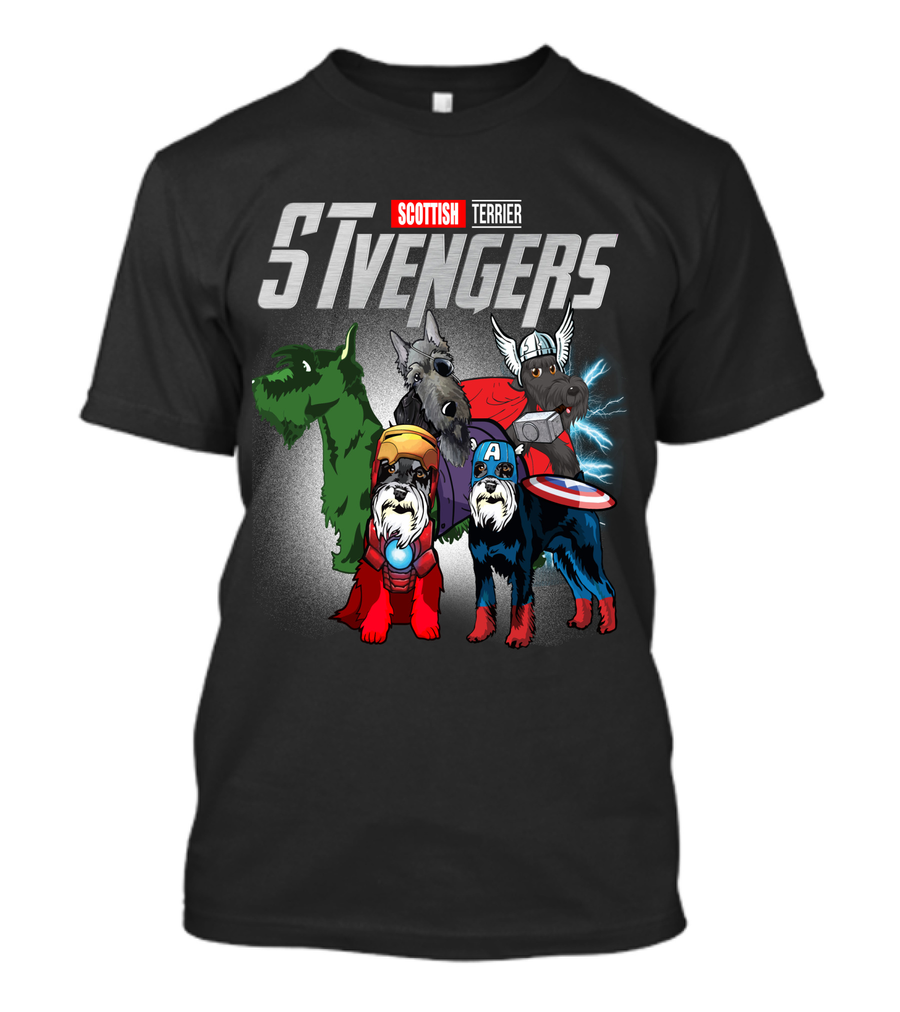 Scottish Terrier STvengers Assemble Heroes T-Shirt
