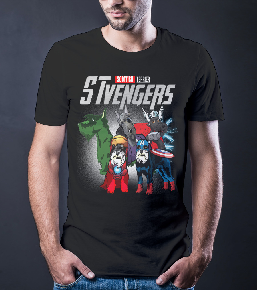 Scottish Terrier STvengers Assemble Heroes T-Shirt