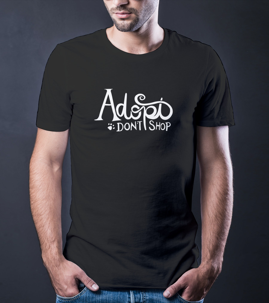 Adopt Don't Shop Paw Prints T-Shirt