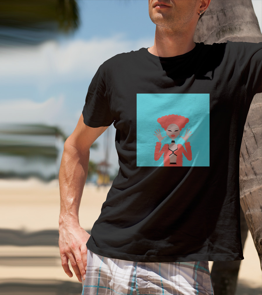 Aja 822963 Fashion Illustration Bold Red Look T-Shirt