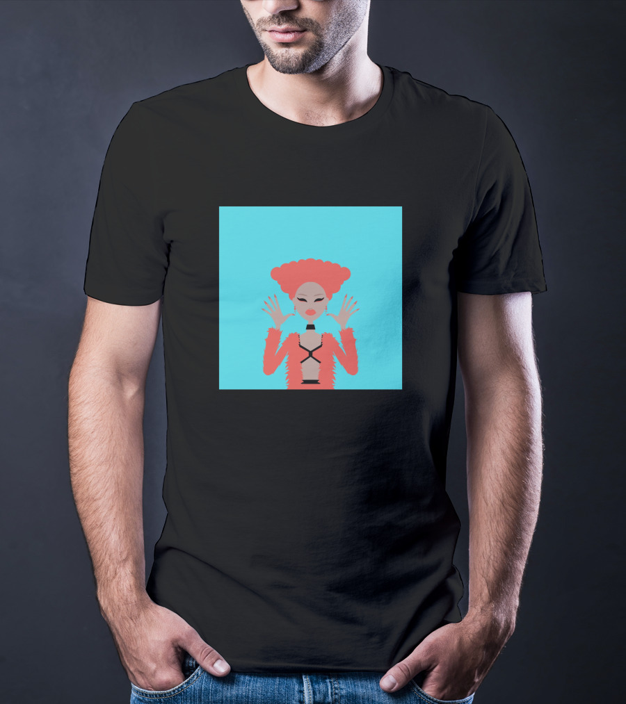 Aja 822963 Fashion Illustration Bold Red Look T-Shirt
