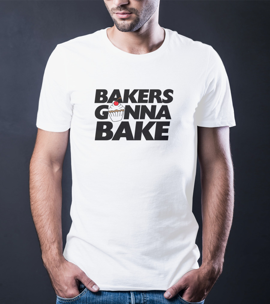 Bakers Gonna Bake Cherry Cupcake 531540 T-Shirt