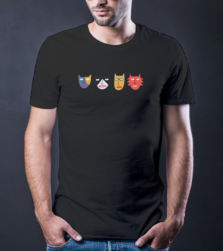 Banner Cats 1145778 Quartet Faces T-Shirt