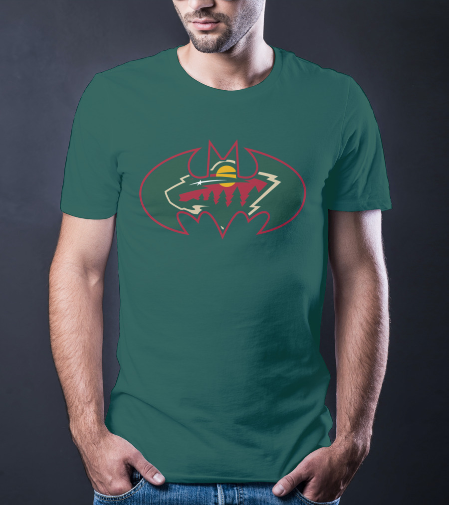Minnesota Wild Batman Logo Mashup T-Shirt