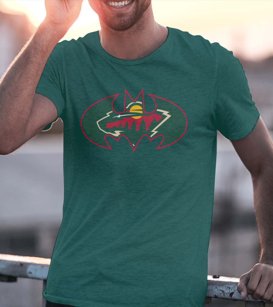 Minnesota Wild Batman Logo Mashup T-Shirt