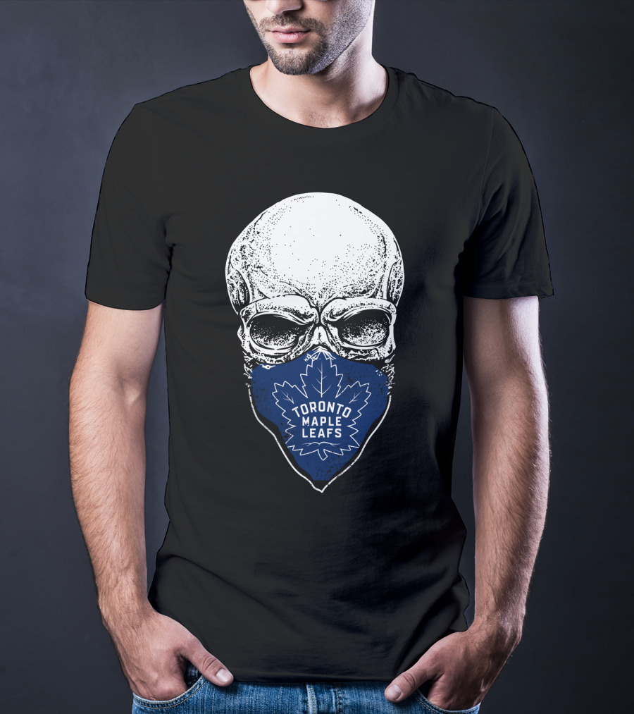 Toronto Maple Leafs Skull Face Mask T-Shirt