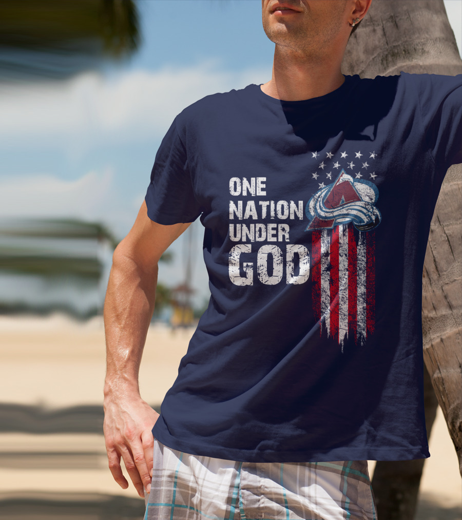 One Nation Under God Colorado Avalanche T-Shirt
