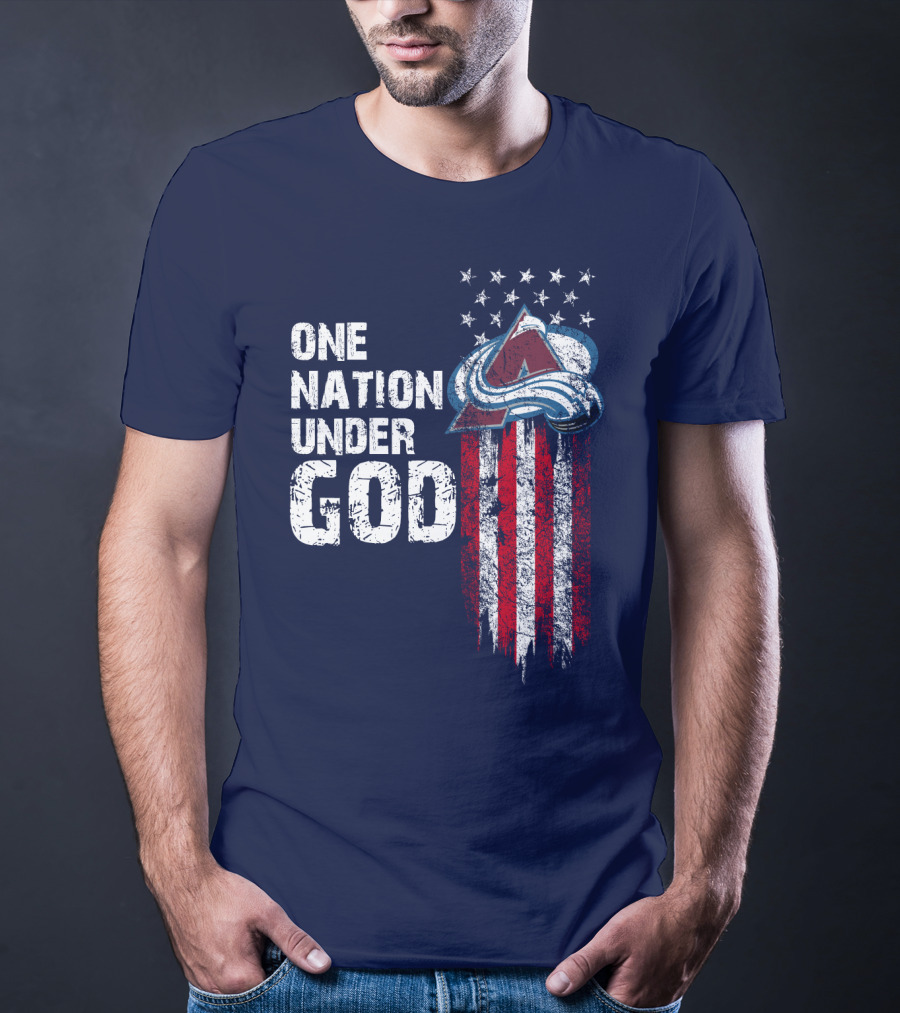 One Nation Under God Colorado Avalanche T-Shirt