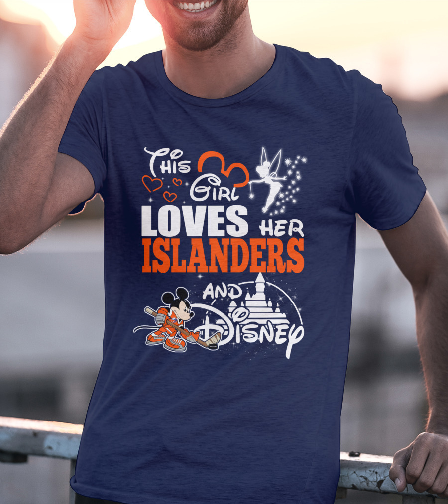 This Girl Loves Her Islanders And Disney T-Shirt
