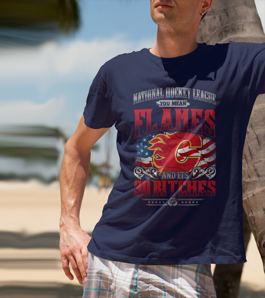 National Hockey League You Mean Flames And It's 30 Bitches T-Shirt