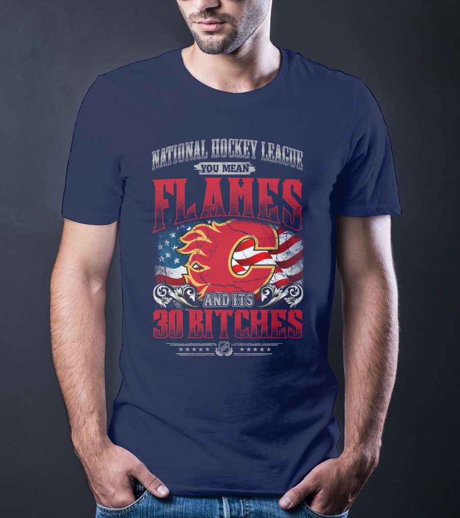 National Hockey League You Mean Flames And It's 30 Bitches T-Shirt