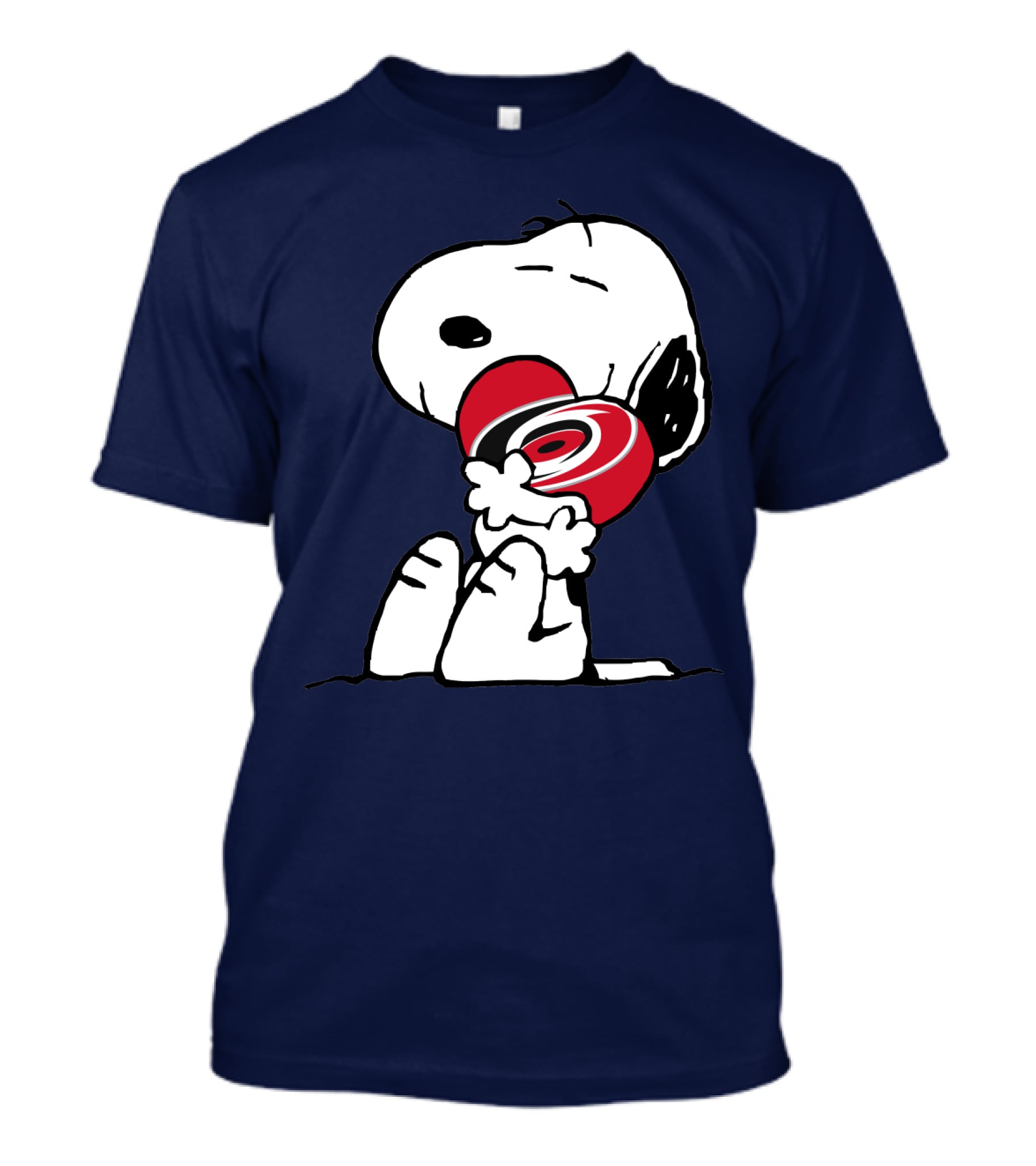 Snoopy Hugging Carolina Hurricanes Hockey Team T-Shirt