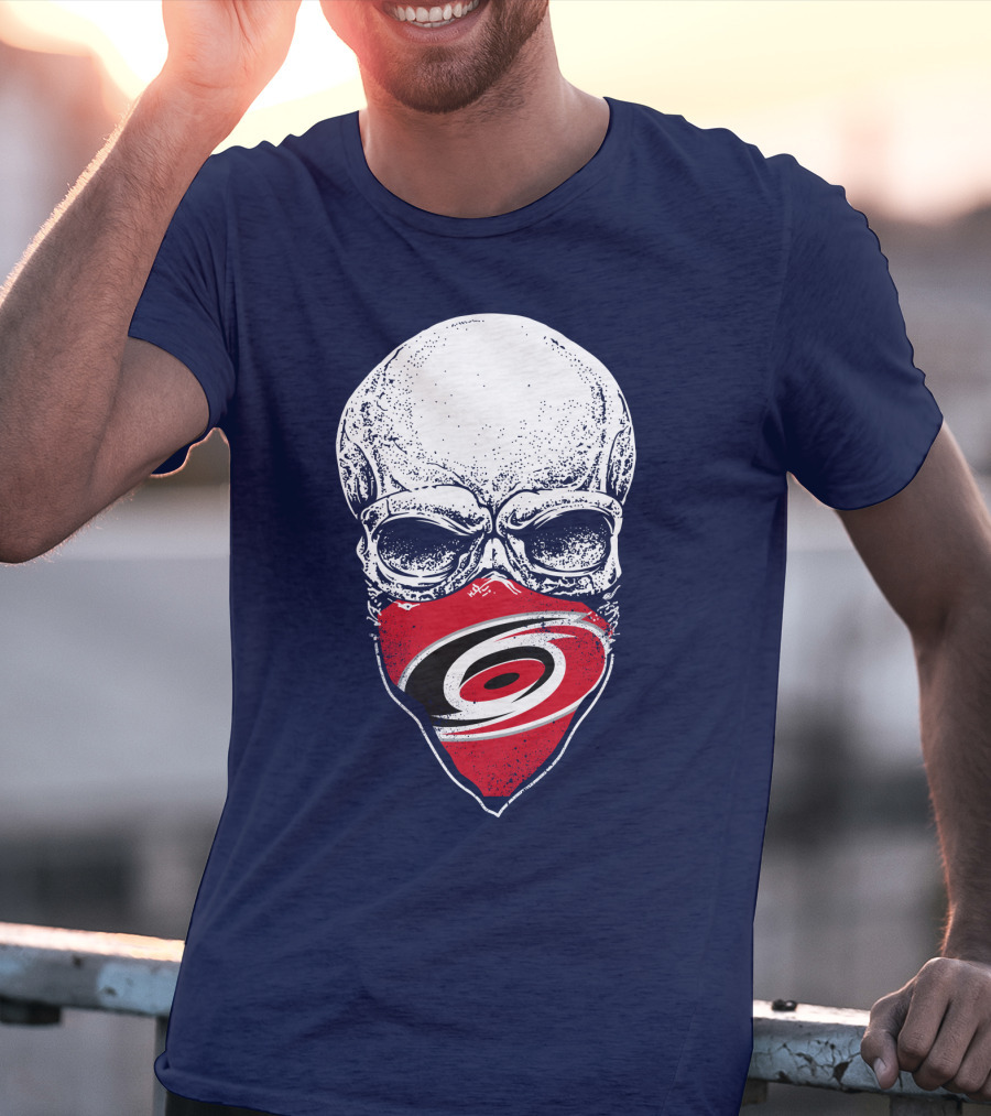 Carolina Hurricanes Skull Mask T-Shirt