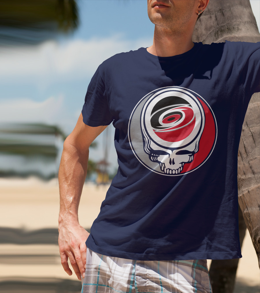 Carolina Hurricanes Grateful Dead Skull T-Shirt
