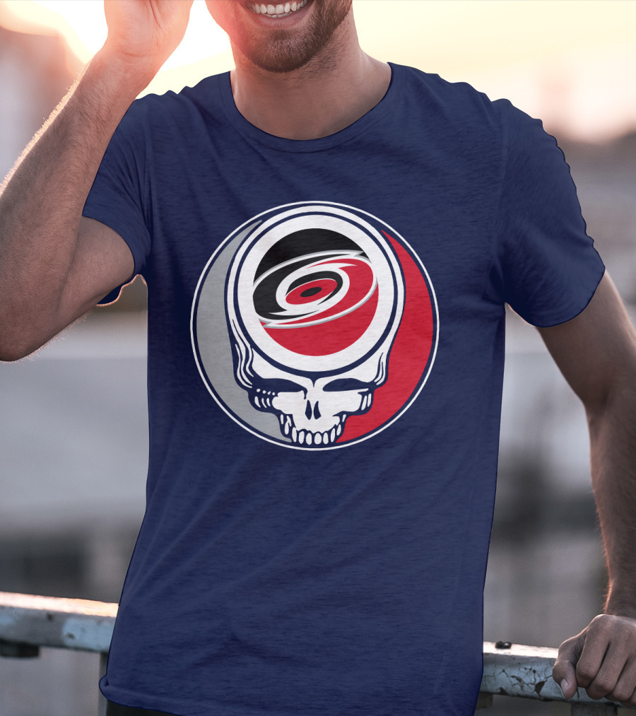 Carolina Hurricanes Grateful Dead Skull T-Shirt