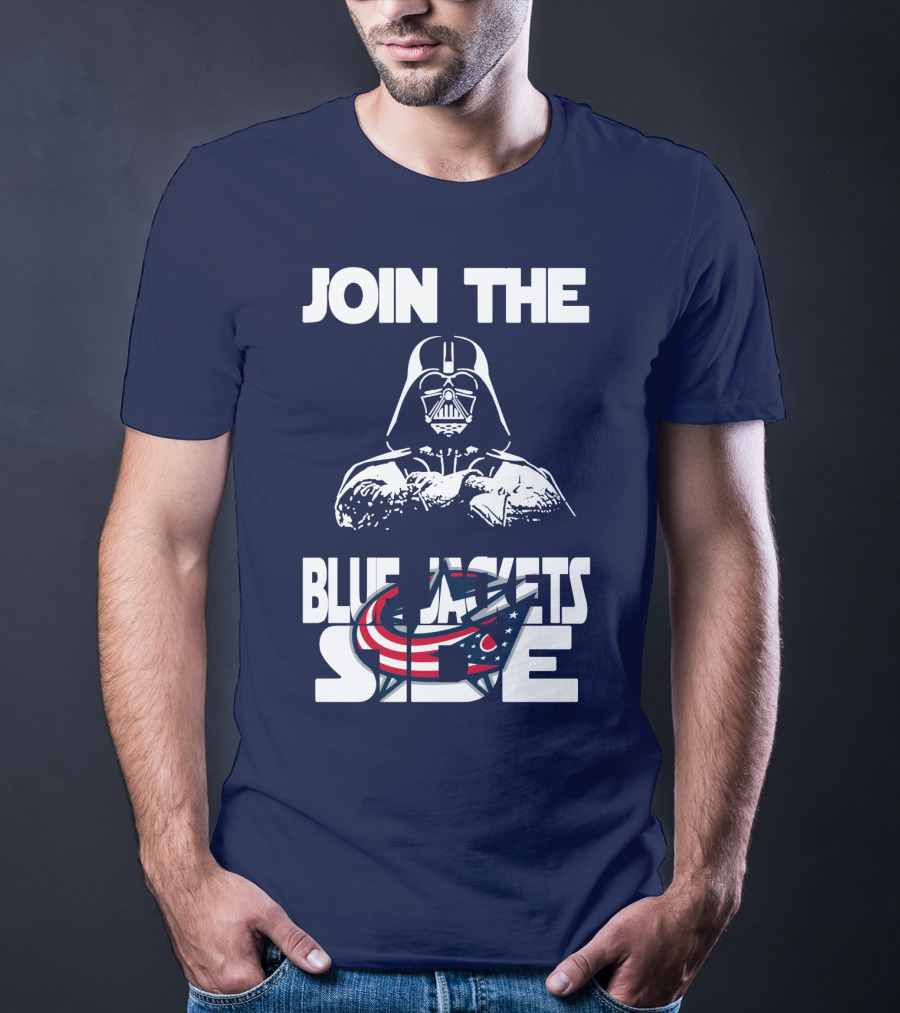 Join The Blue Jackets Side T-Shirt