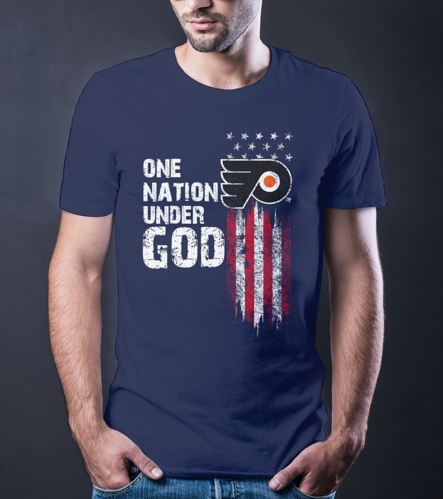 One Nation Under God Philadelphia Flyers T-Shirt