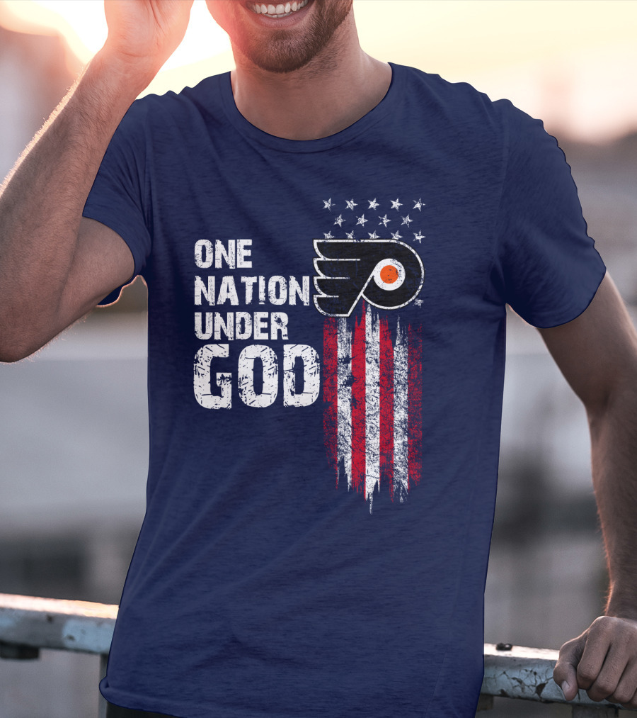 One Nation Under God Philadelphia Flyers T-Shirt