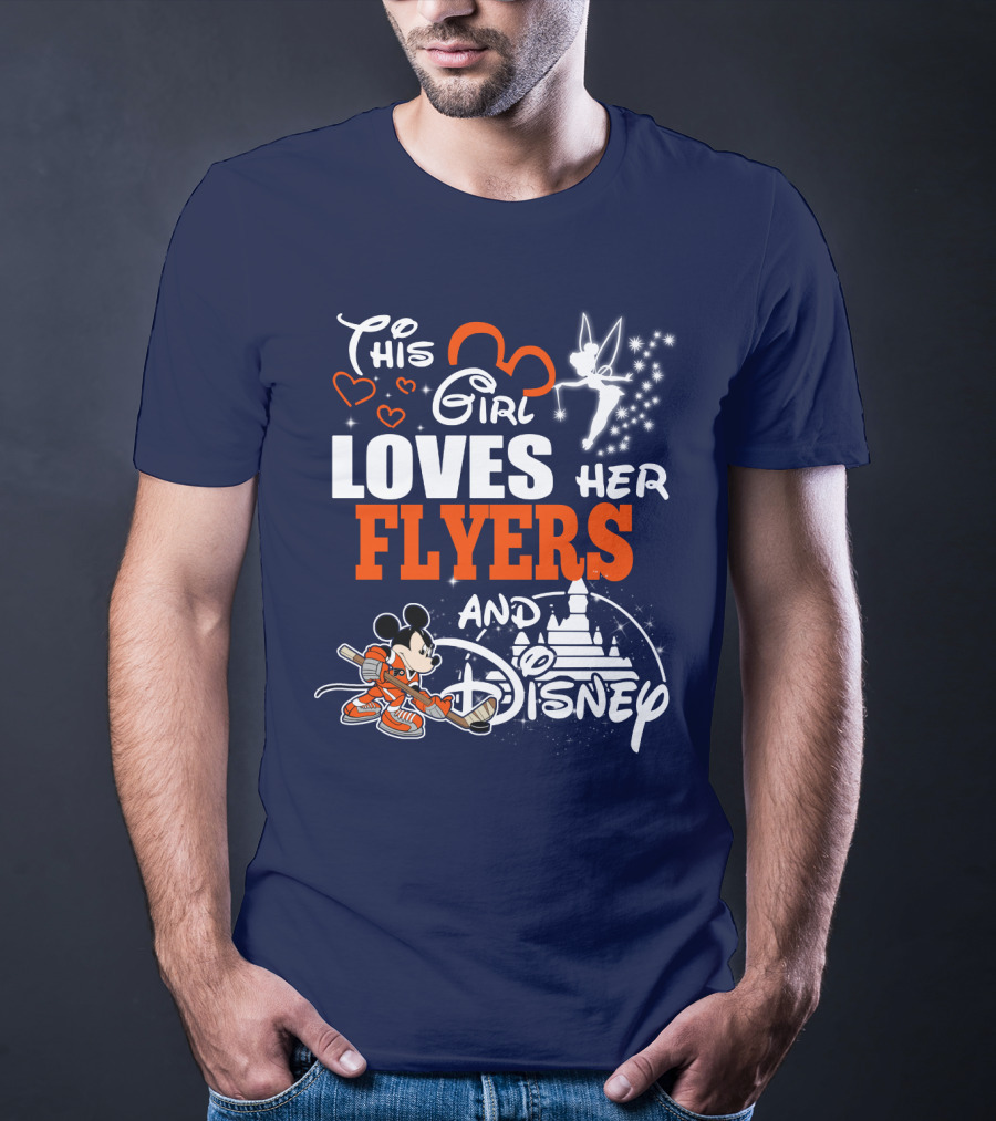 This Girl Loves Her Flyers And Disney T-Shirt