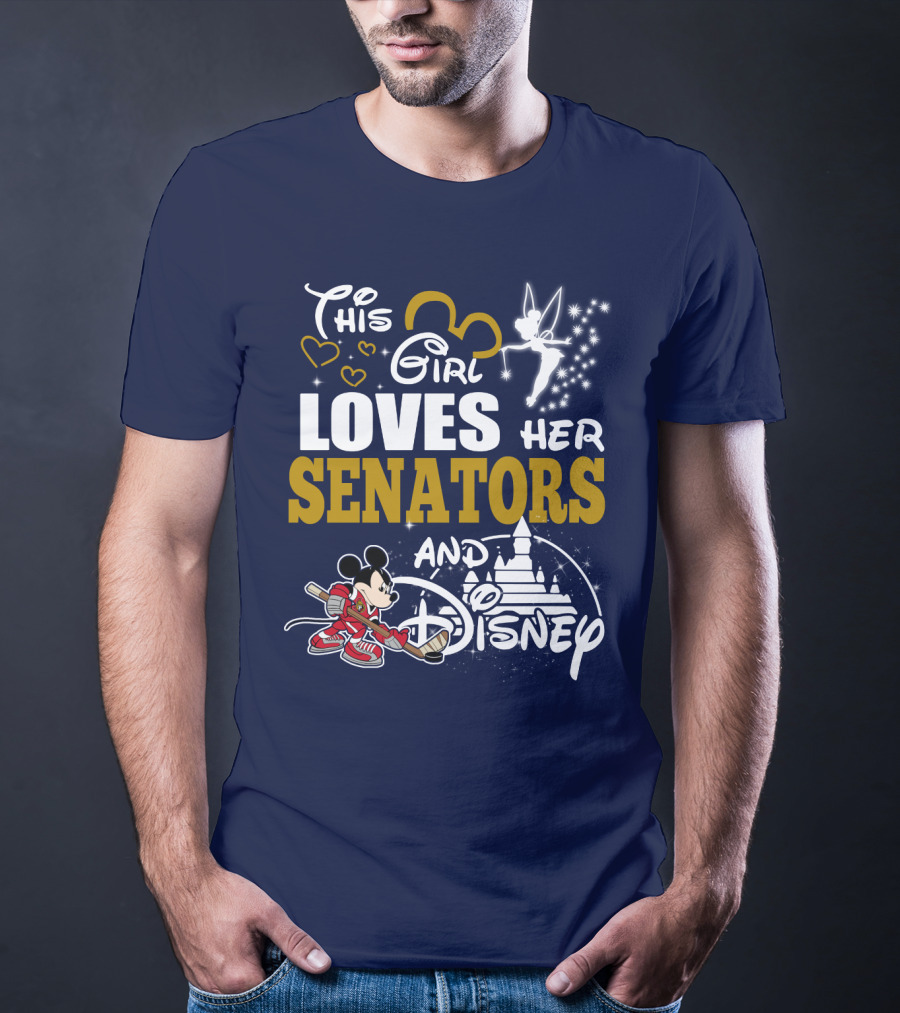 This Girl Loves Her Senators And Disney T-Shirt
