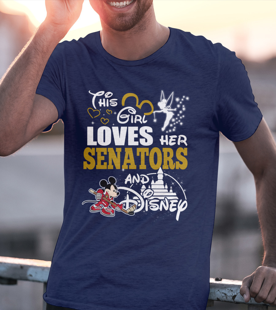 This Girl Loves Her Senators And Disney T-Shirt