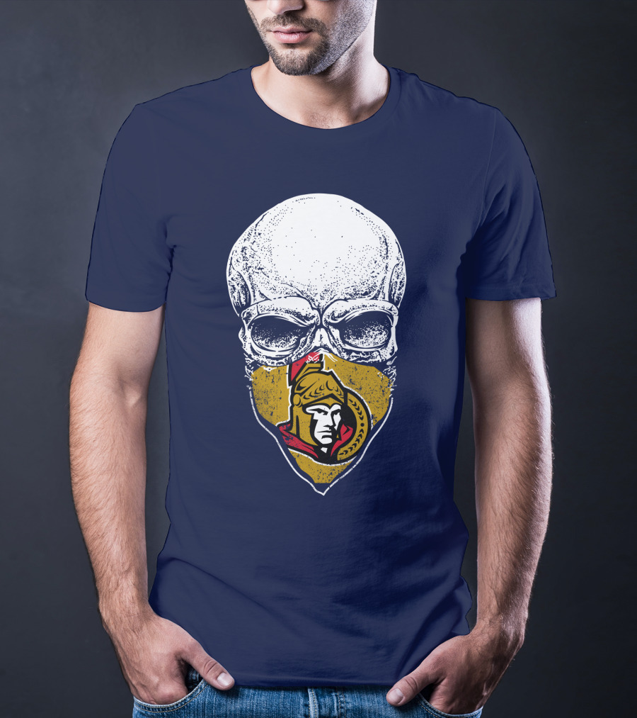 Ottawa Senators Skull Mask T-Shirt