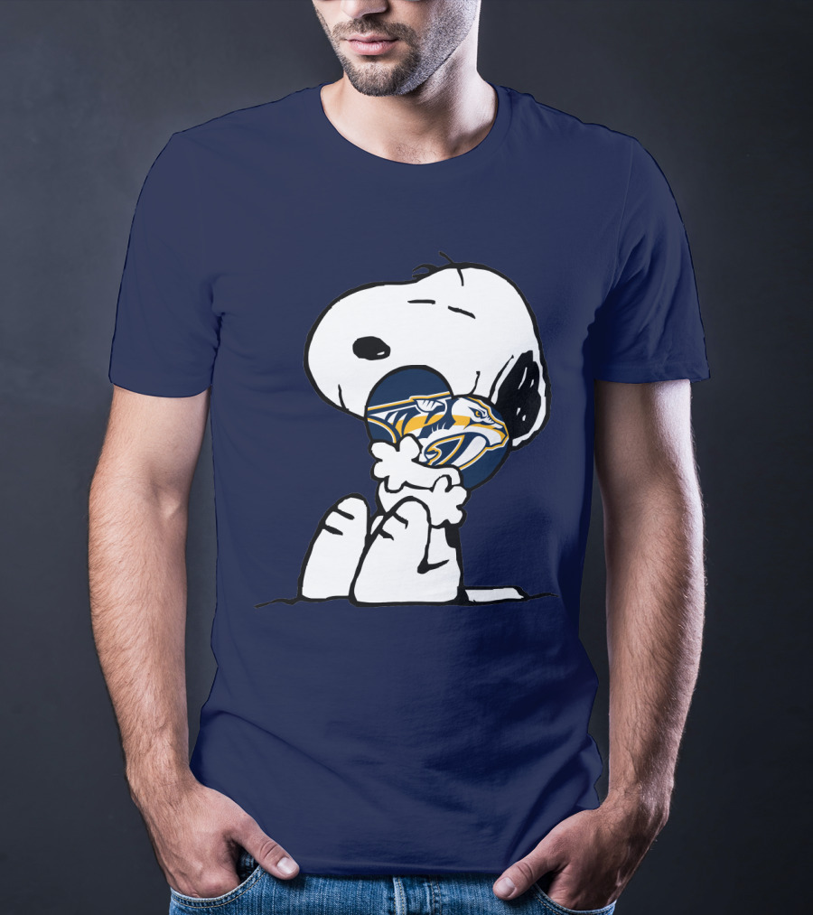 Snoopy Hugging Nashville Predators T-Shirt