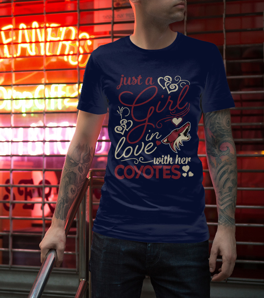 Just A Girl In Love With Her Coyotes T-Shirt