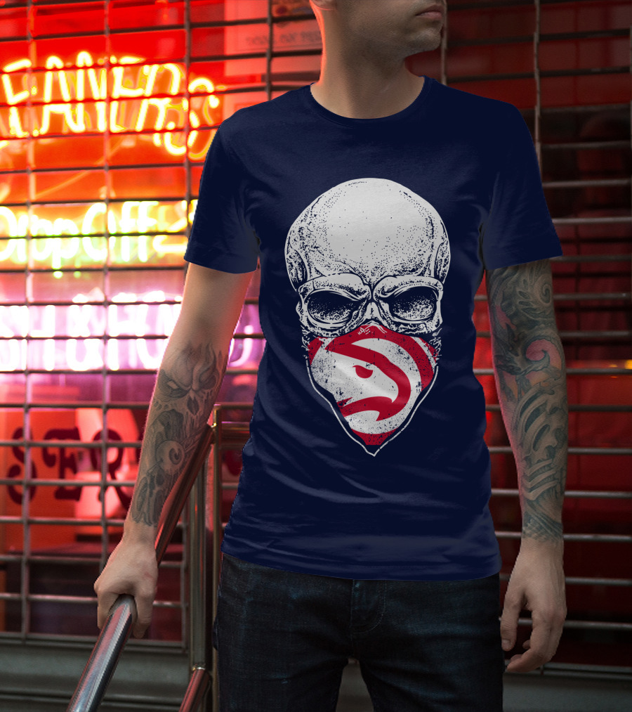 Atlanta Hawks Skull T-Shirt