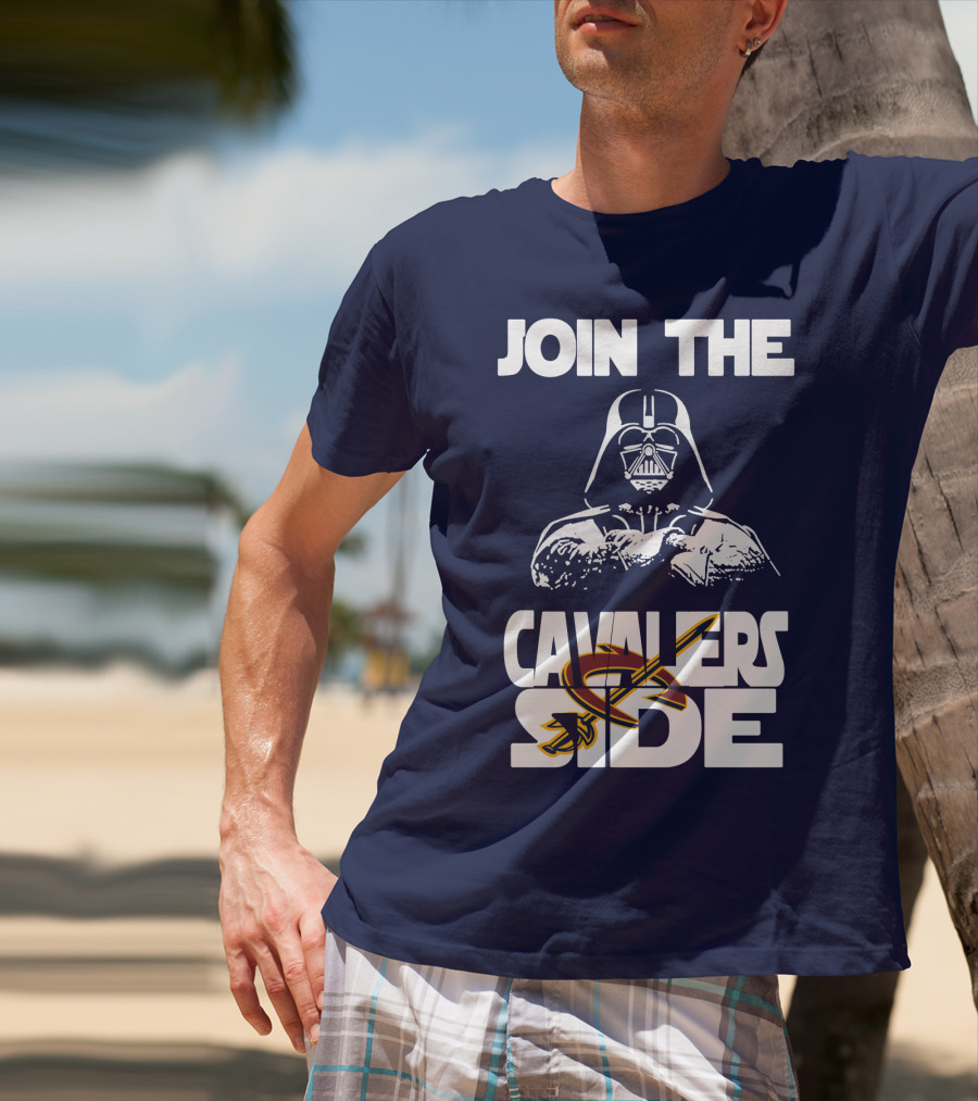 Join The Cavaliers Side Cleveland Cavaliers Star Wars Darth Vader T-Shirt
