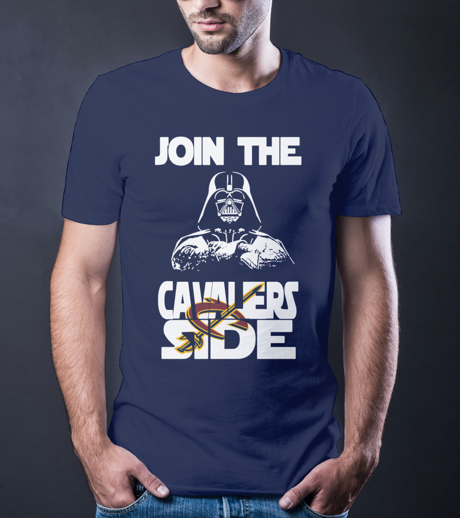 Join The Cavaliers Side Cleveland Cavaliers Star Wars Darth Vader T-Shirt