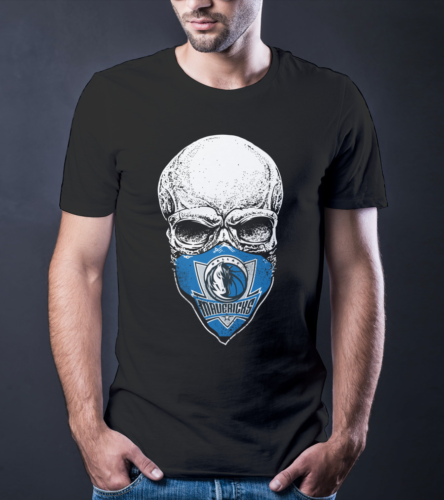 Dallas Mavericks Skull Mask T-Shirt