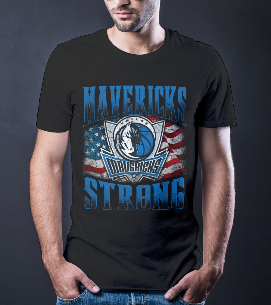 Mavericks Strong Dallas Flag T-Shirt