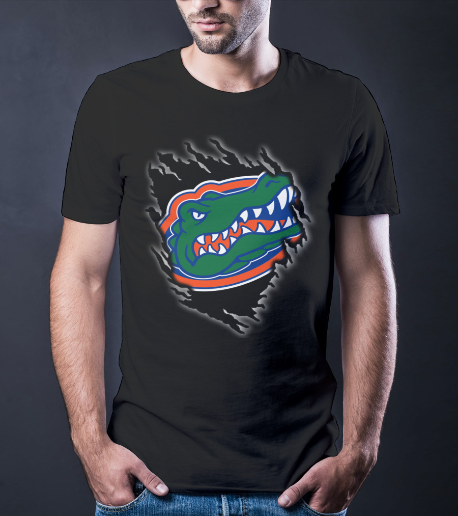 Florida Gators Ripped Claw Mark Gator T-Shirt