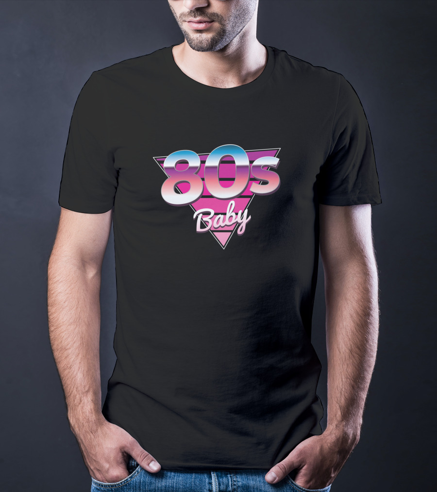 80s Baby Retro Triangle Gradient 764263 T-Shirt